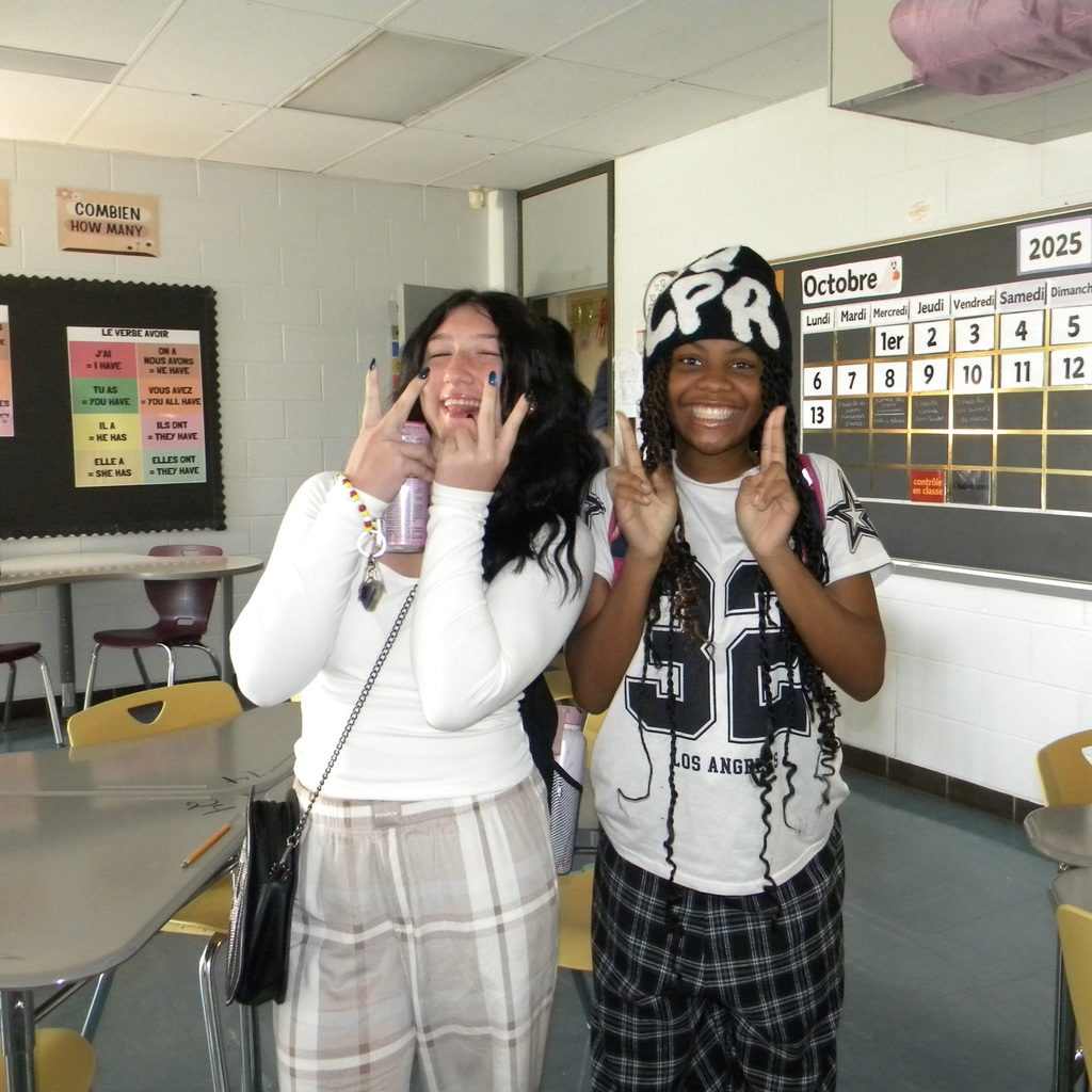 students in pajamas