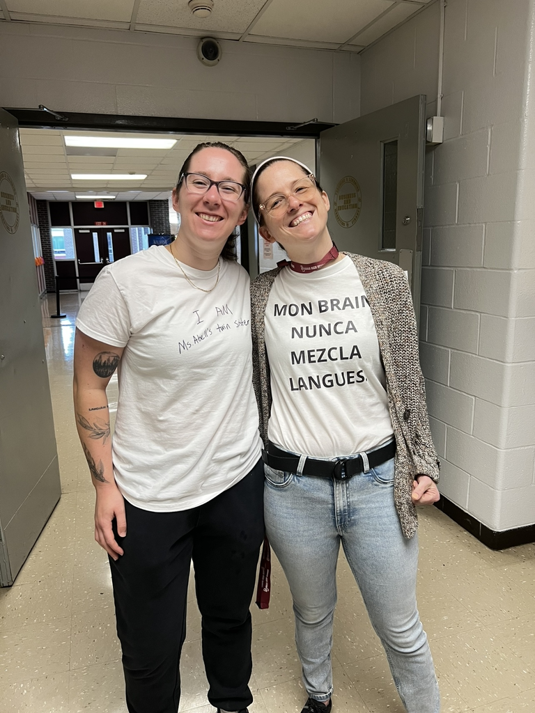 teachers with Little White Lie t-shirt for spirit week