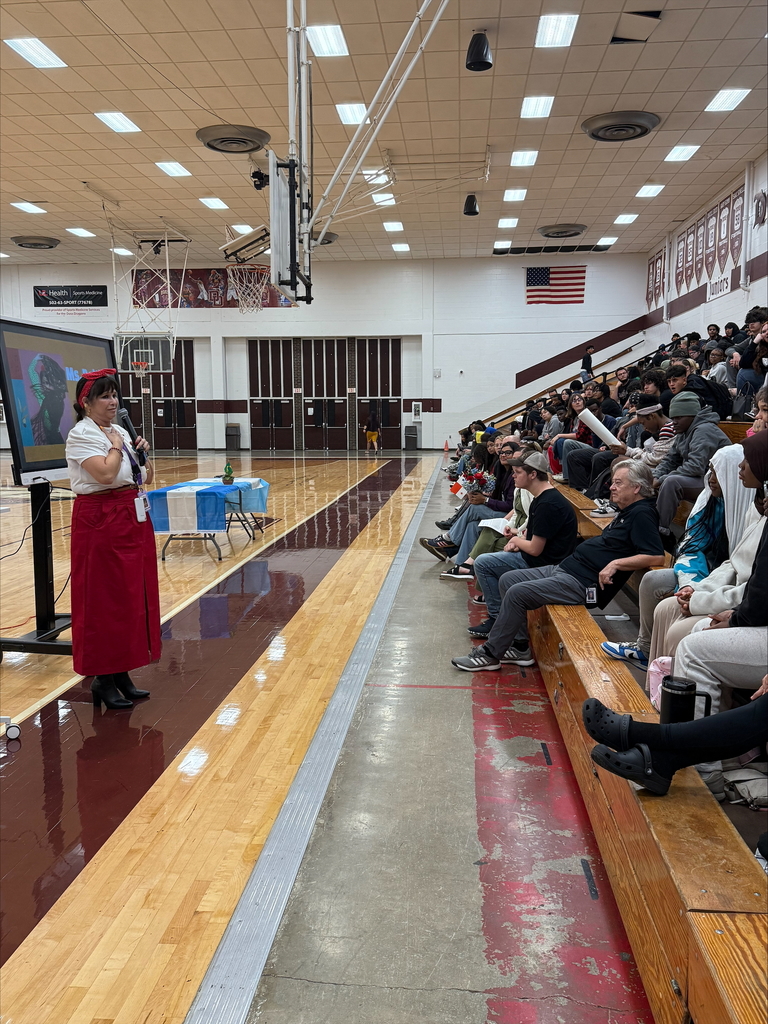 leader presenting at Hispanic Heritage Celebration
