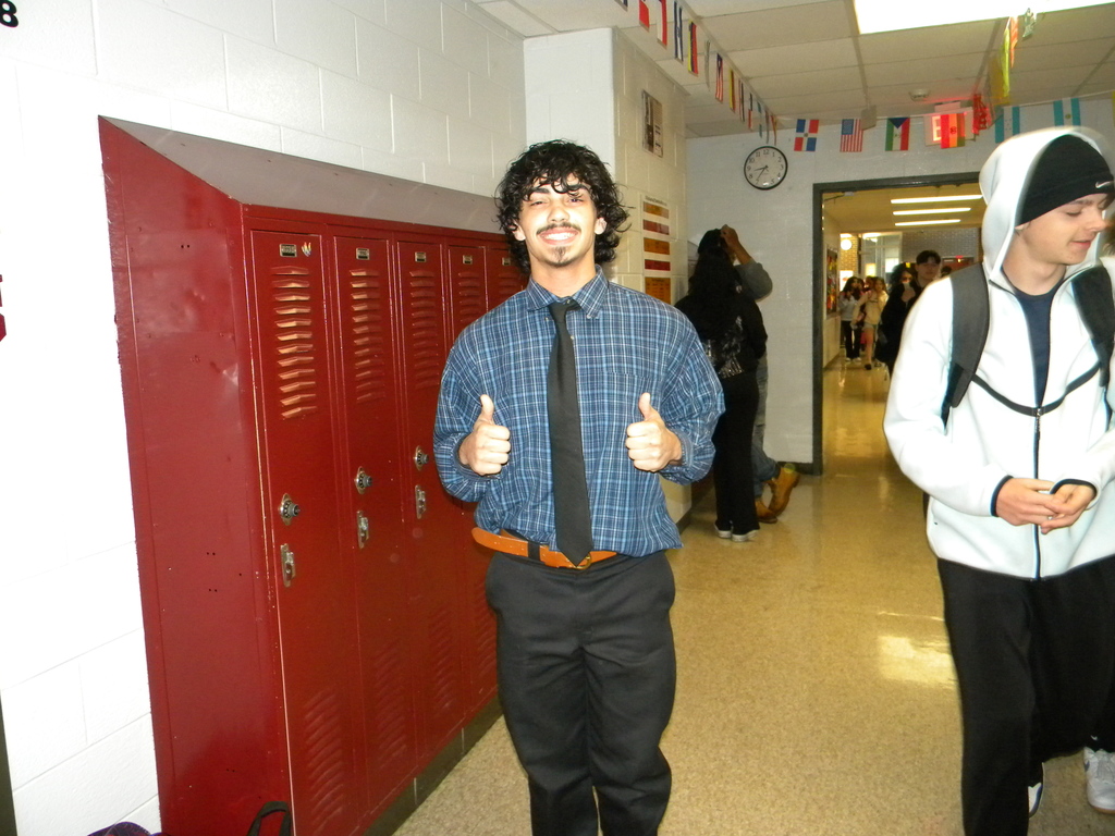 student for student/staff swap day.