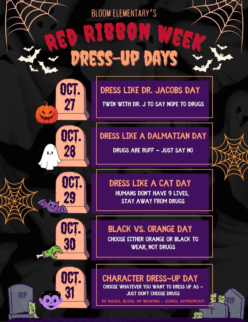 October Dress-Up Days 2025