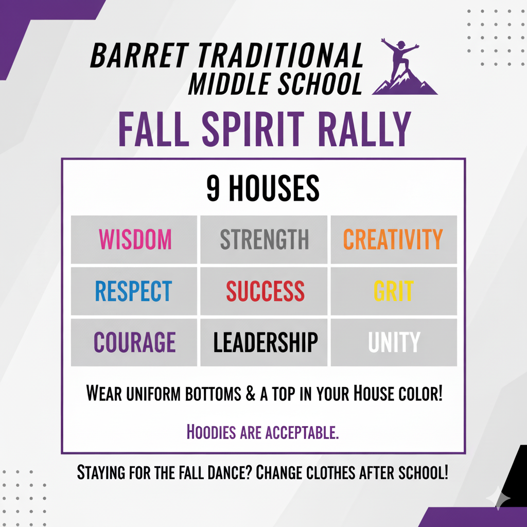 Fall Spirit Rally Flyer