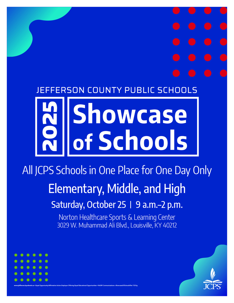 2025 Showcase of Schools Flyer