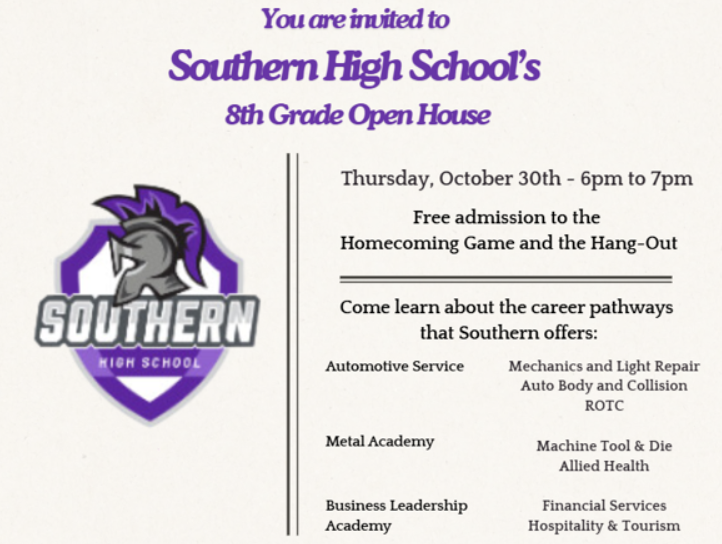 Southern High School Flyer
