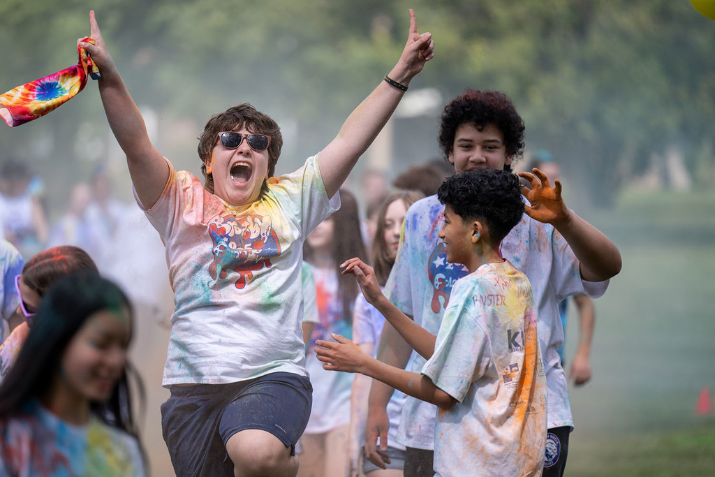 Crosby Middle School Color Run.