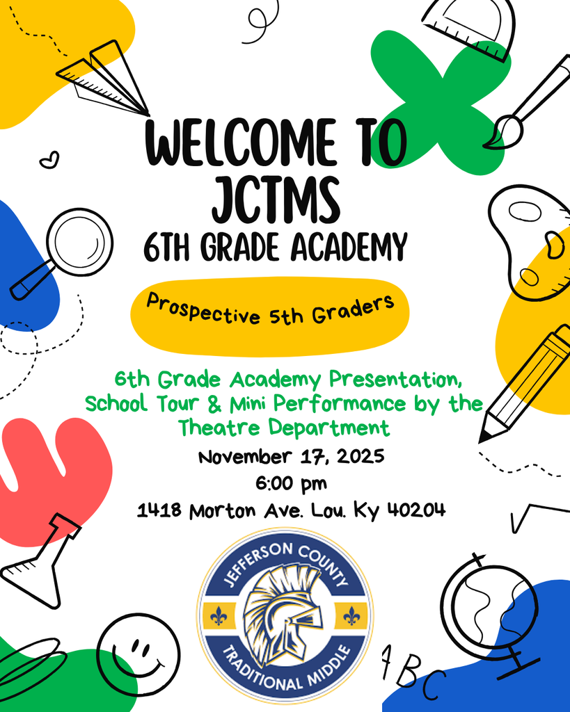 6th Grade Academy Flyer for open house.