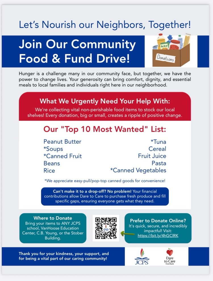 asking for donations for food supply Drive