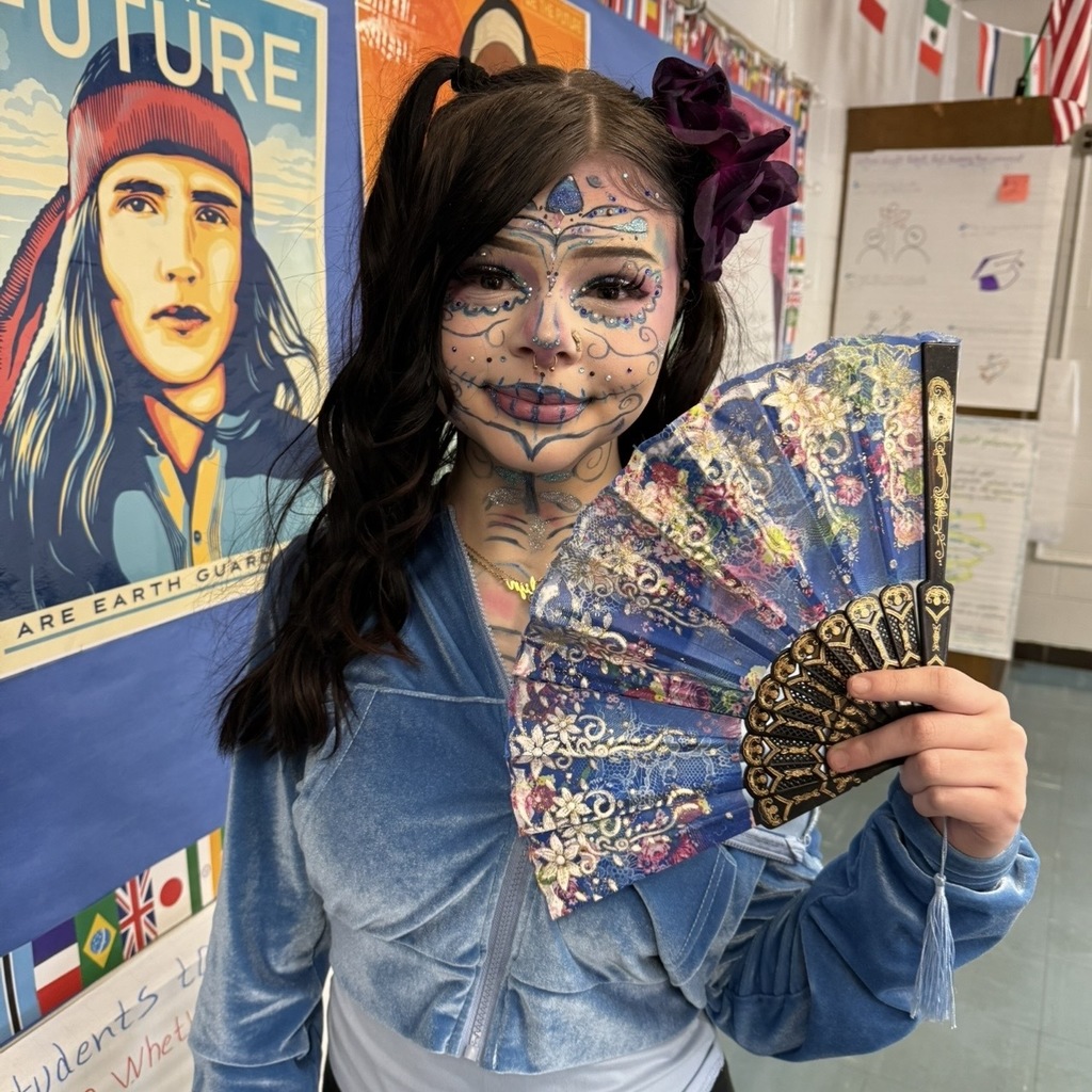 stacey kerger, the catrina makeup contest winner