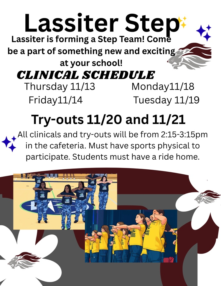 Lassiter step team clinicals