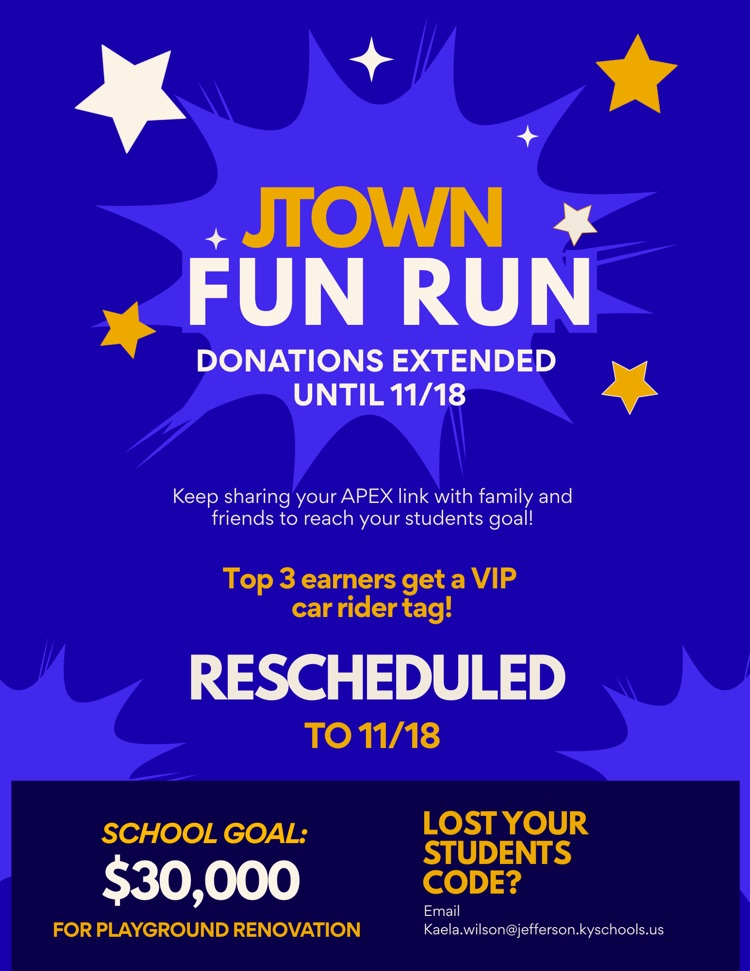 fun run image that tells our new date has now changed to 1118