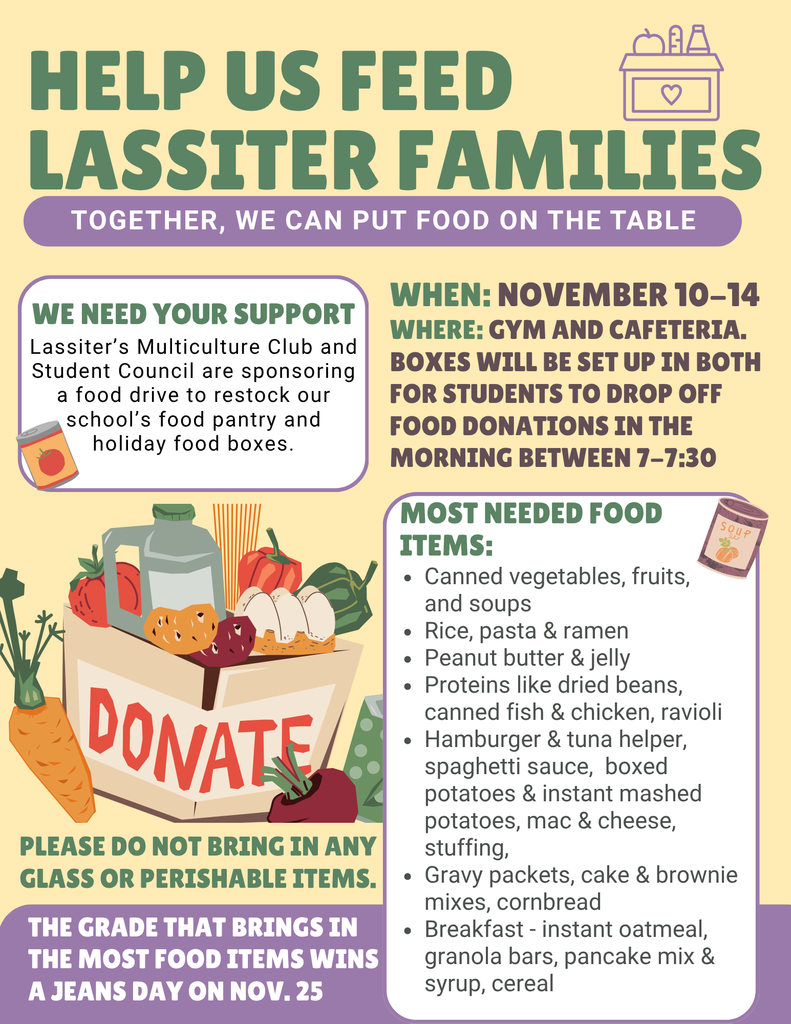 Food drive flier