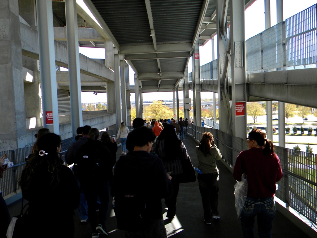 students at tennessee titans stadium
