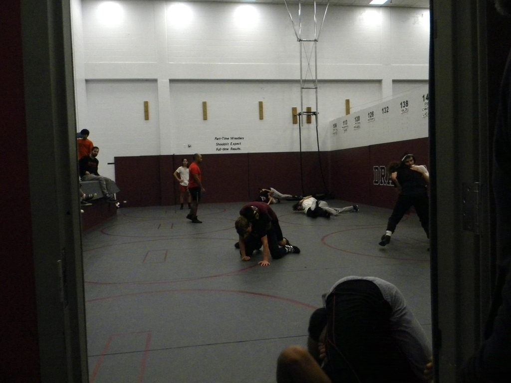 other gym view during scrimmage