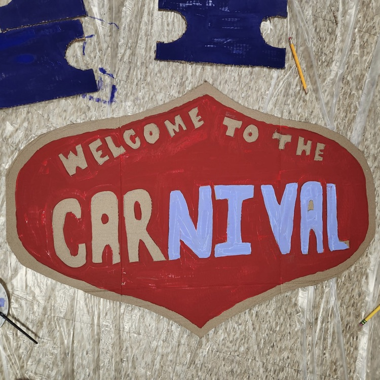 painted carnival poster