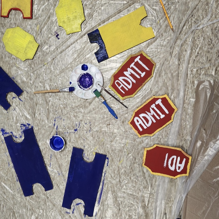 painted admission tickets