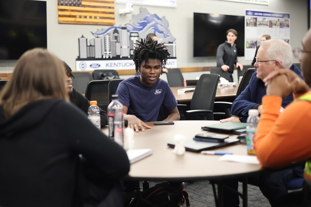 Our Jtown High CAD students just crushed it! 💪 They spent weeks designing a new part cover to solve a tricky paint chipping problem on the assembly line for Ford Motor Company. Today was presentation day, and they wowed the Ford leadership team with their final solution! Talk about applying what you learn. Hats off to our students for their engineering smarts! 🚀