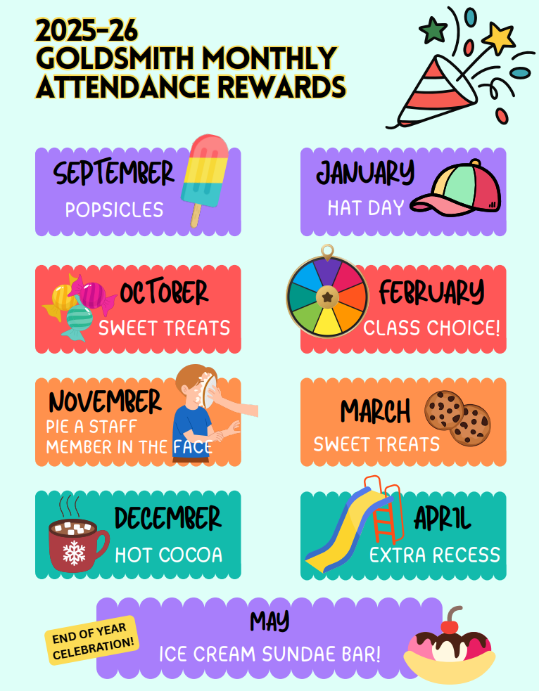 Monthly Attendance Awards