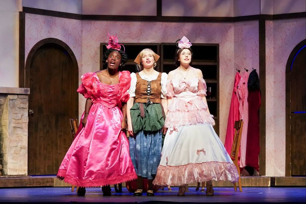 Three sisters singing