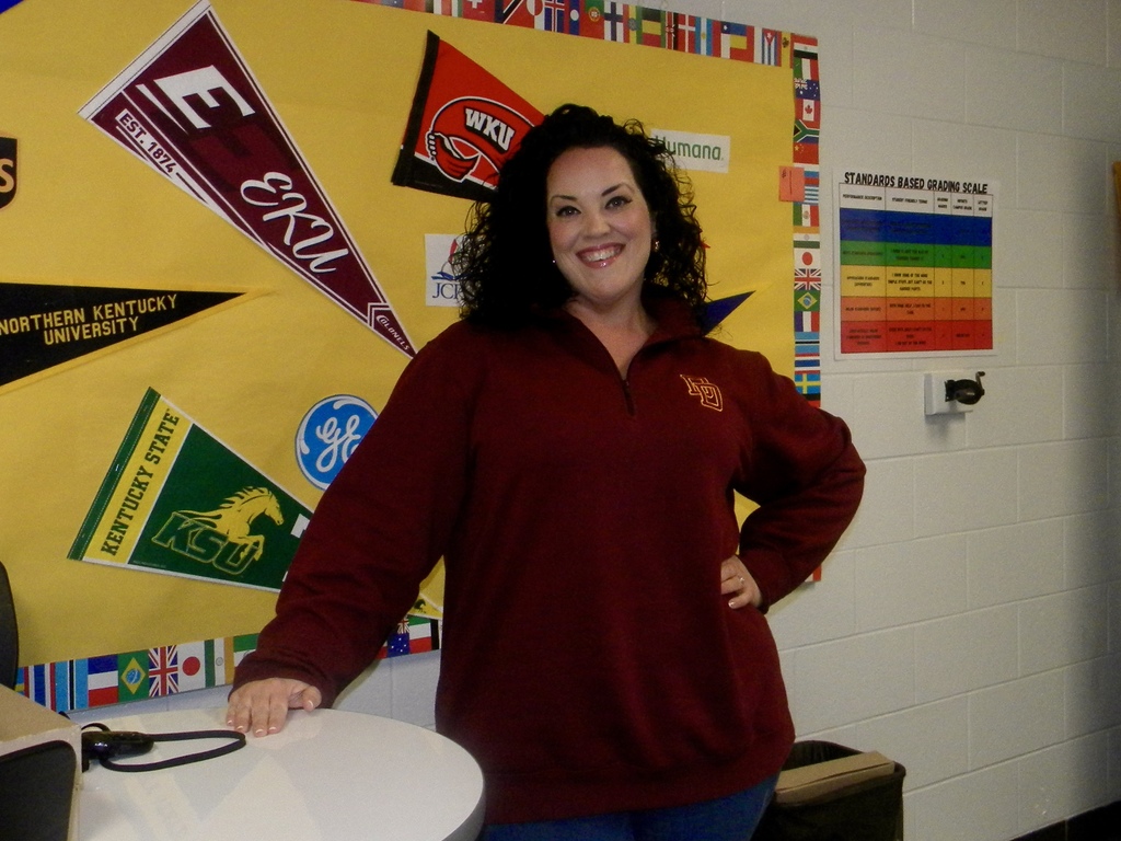 Ms. Francis in quarter zip