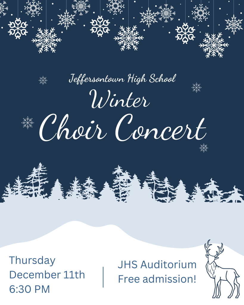 Get in the holiday spirit! 🎶 Join us TONIGHT for our annual Winter Choir Concert! ❄️  Our talented students have prepared a beautiful evening of music to celebrate the season. Bring the entire family for a night of beautiful melodies.  The best part? It is completely FREE! See you there!