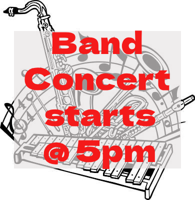 Band concert 12/11/25 starts at 5pm