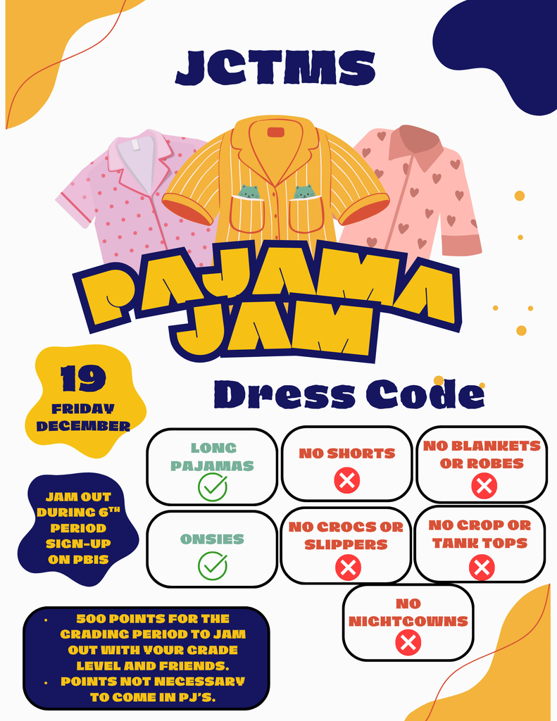 Pajama Day Flyer