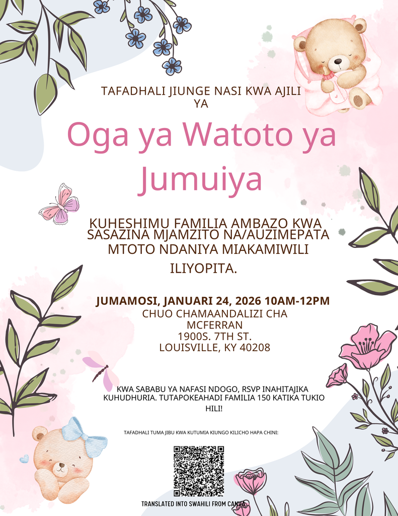 Community Baby Shower - Swahili