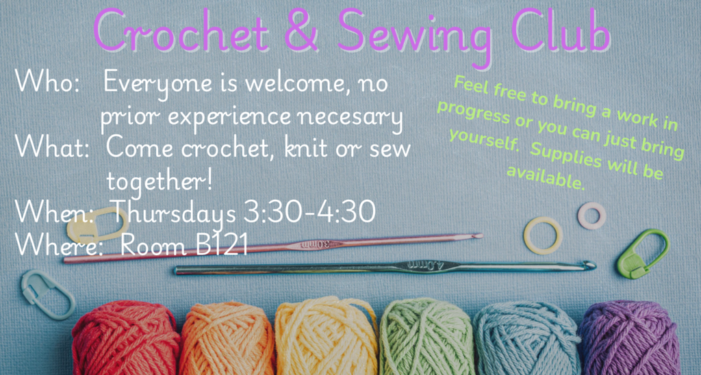 crochet and sewing club 