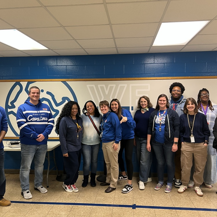 TJ staff wearing blue