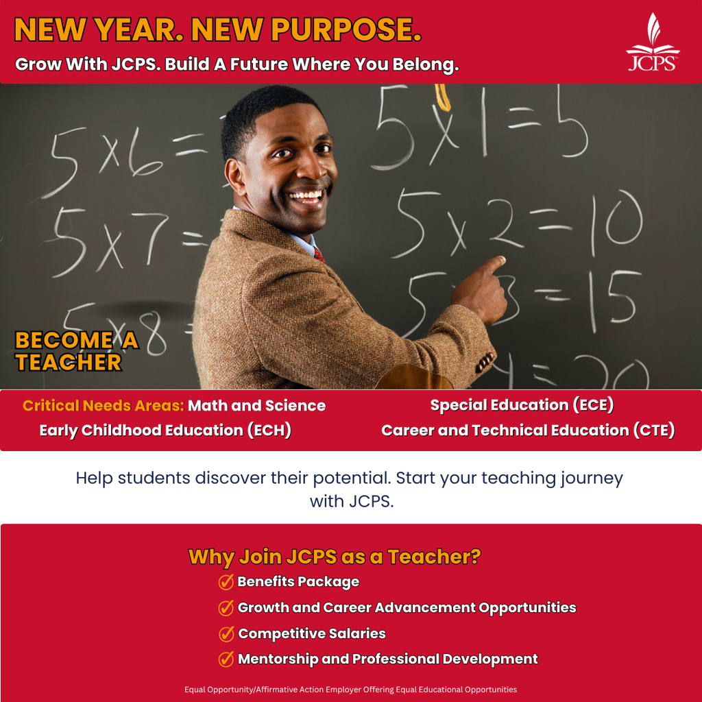 Join JCPS as a Teacher.