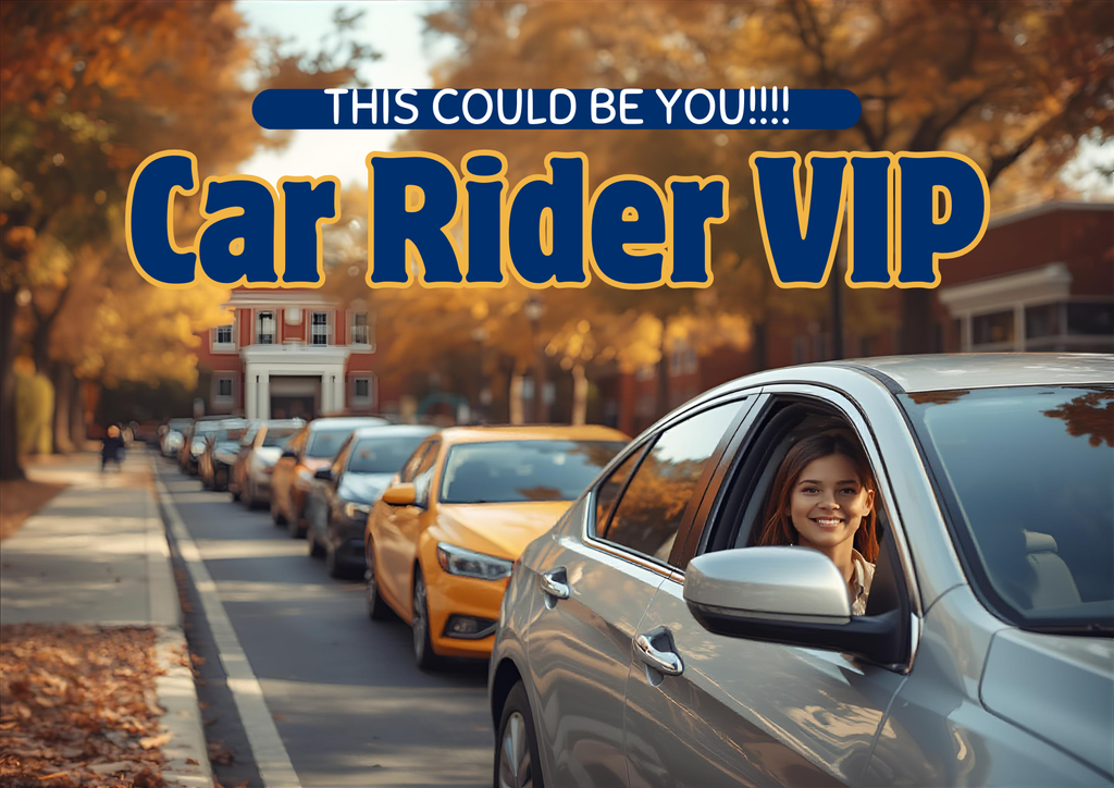 Car Rider Raffle Flyer