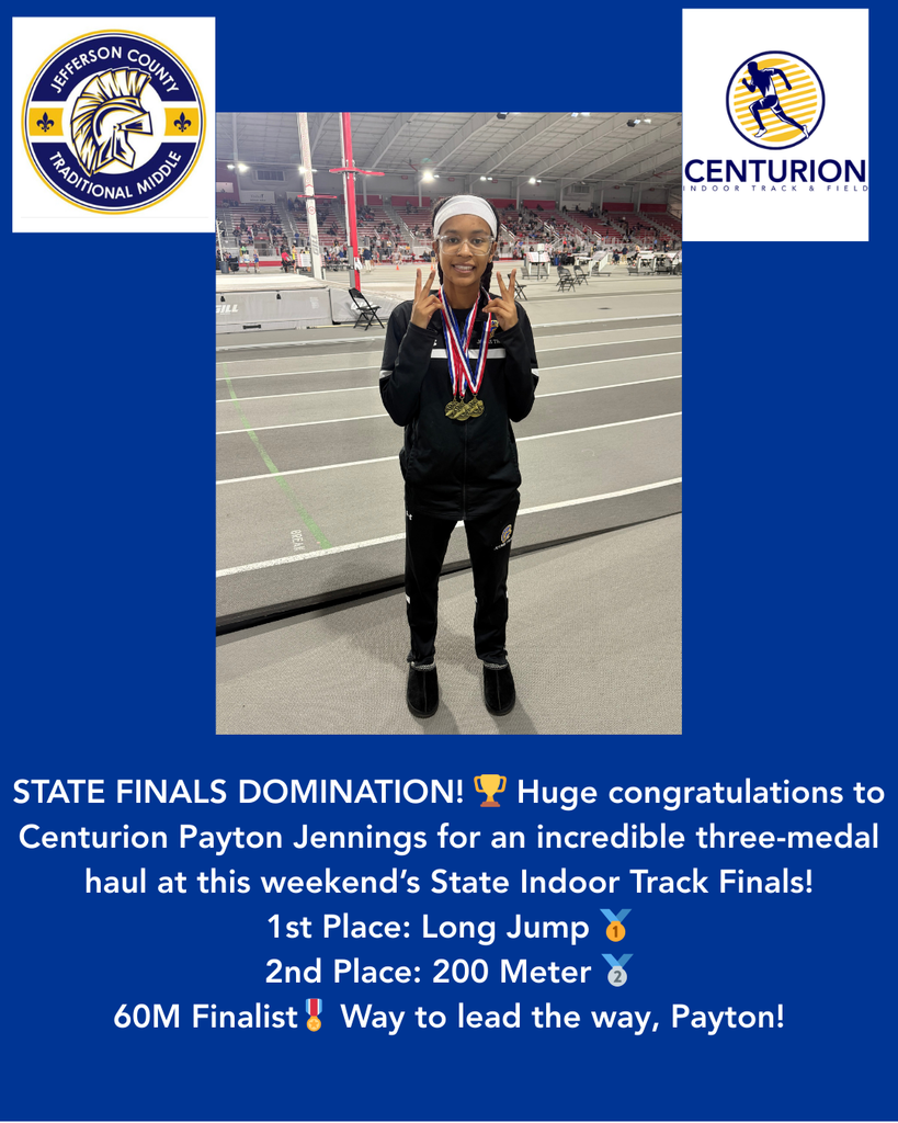 Track star Payton with her three medals!