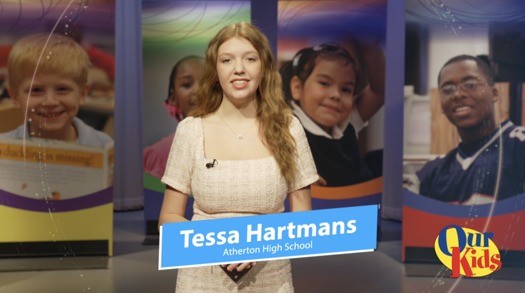 Tessa Hartmans anchors the Our Kids show.