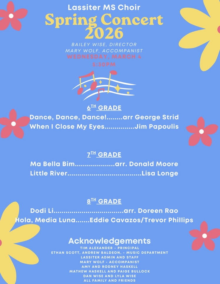 Lassiter choir concert