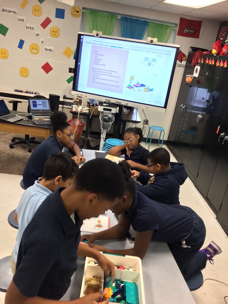 Students in 4th and 5th grade are starting their exploration with our new Lego Science kits!