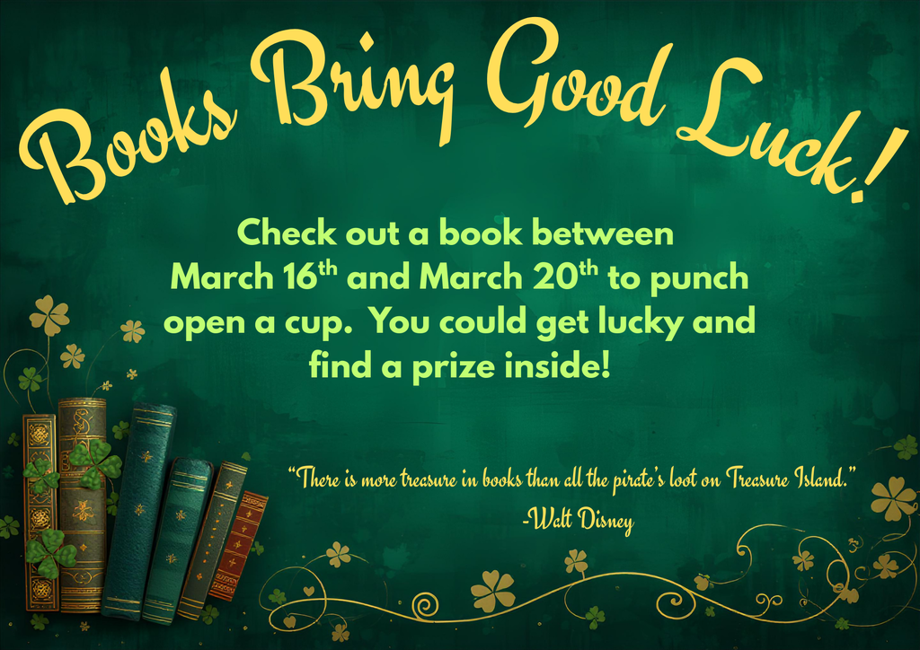 books bring good luck flyer