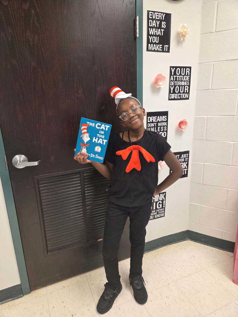 Students dressed up for book character day.