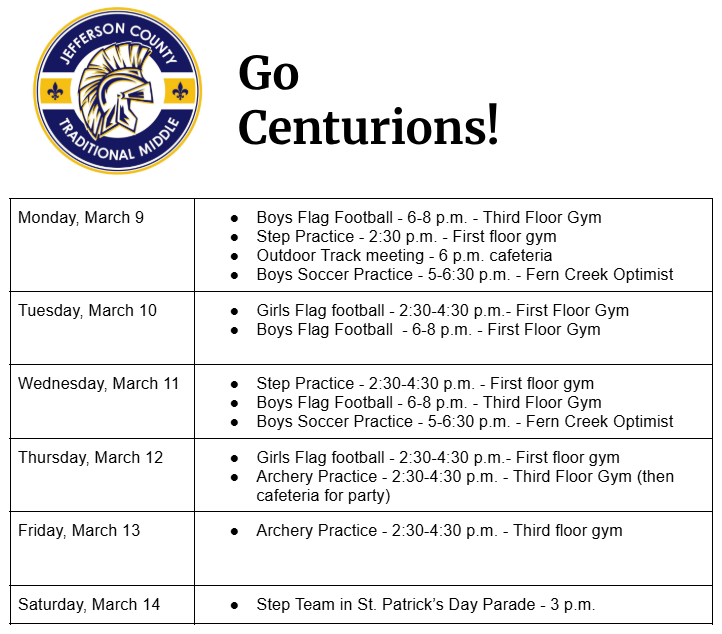 sports schedule