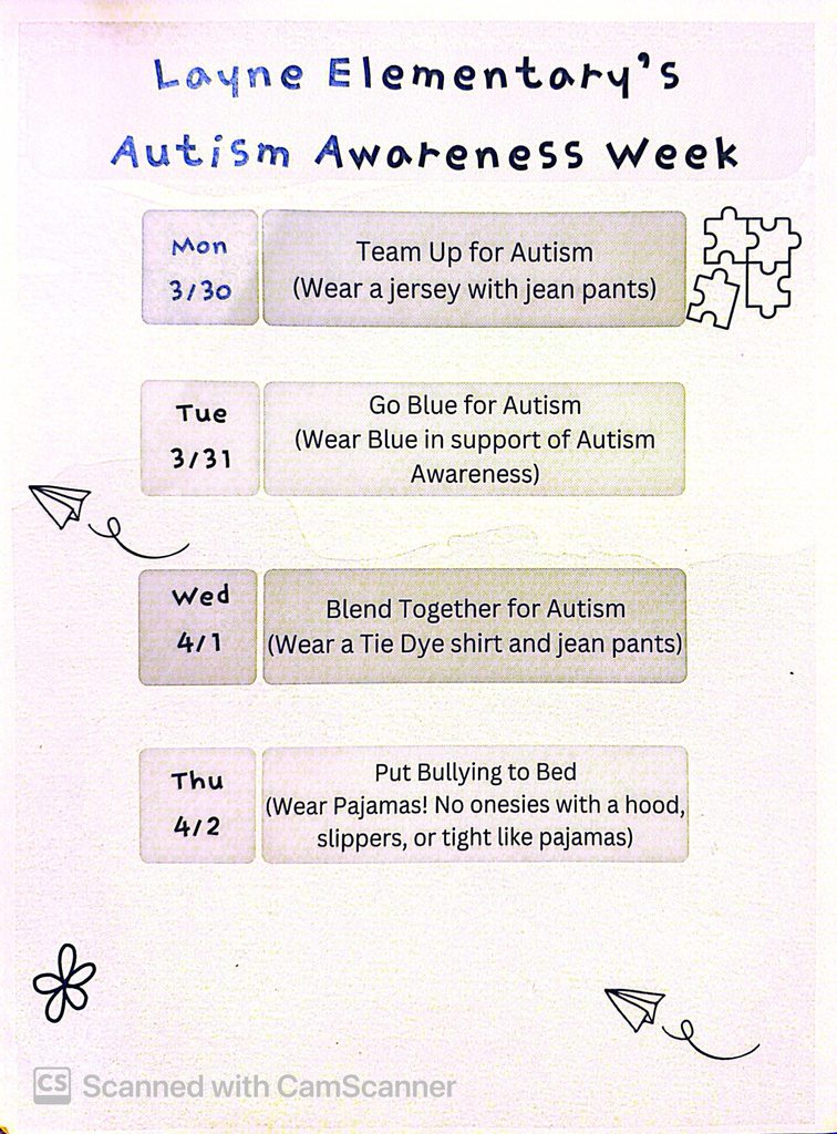 Autism Awareness Week