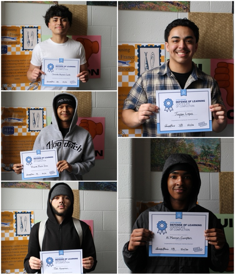 5 TEC students with JTS certificates