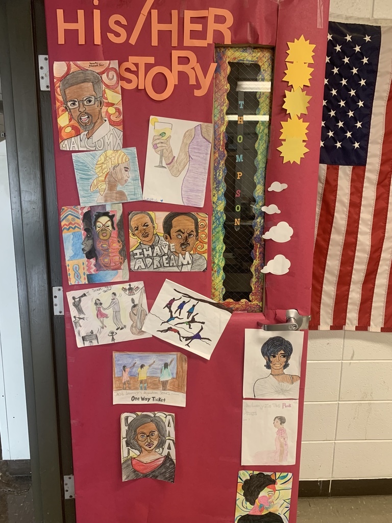 Doors open to history! 🚪🏾✨  The Black Student Union would like to extend a huge thank you to every classroom that participated in our Black History Month Door Decoration Competition. We were blown away by the creativity, research, and heart put into every single design! 🎨📚  After a tough vote by our BSU students, we are excited to announce our winners:  🏆 1st Place: Ms. Katie Brusie 🥈 2nd Place: Mrs. Arnold 🥉 3rd Place: Mrs. Thompson  Congratulations to our winners and thank you for helping us honor Black history and culture in such a vibrant way! ⚡️🩵🩶🖤