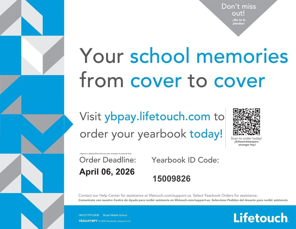 Stuart Yearbook Information Flyer