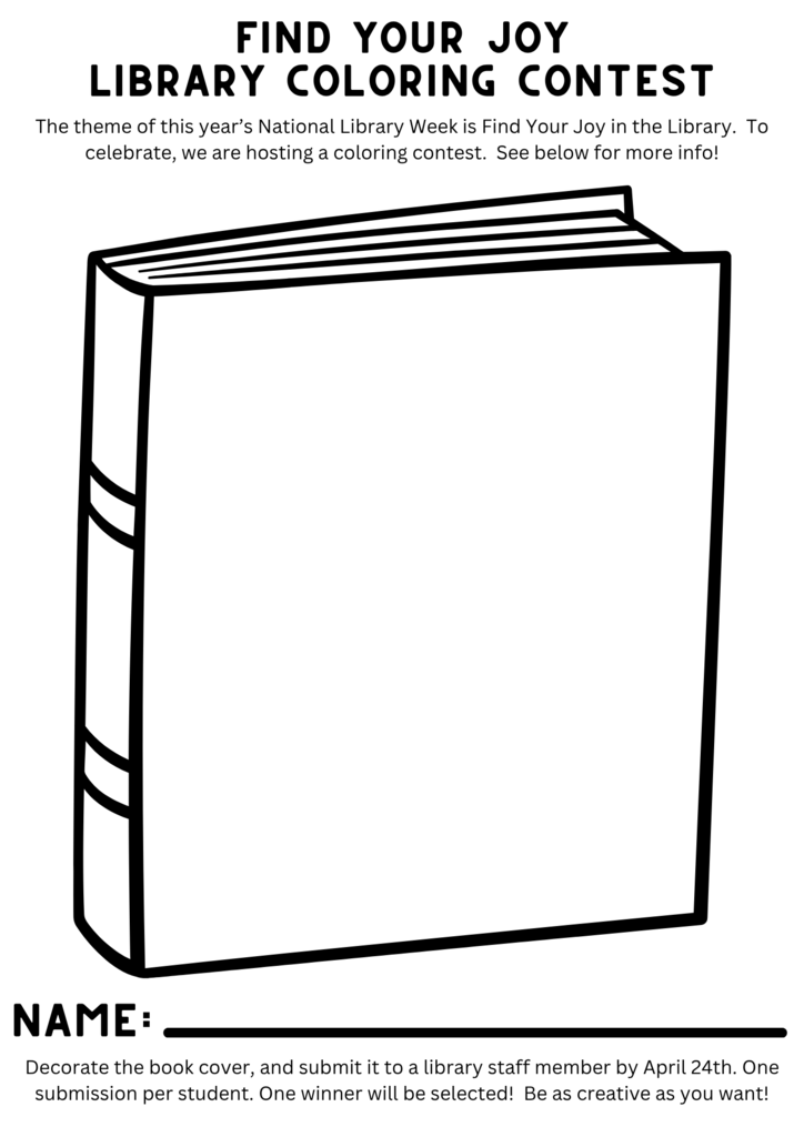 coloring contest flyer