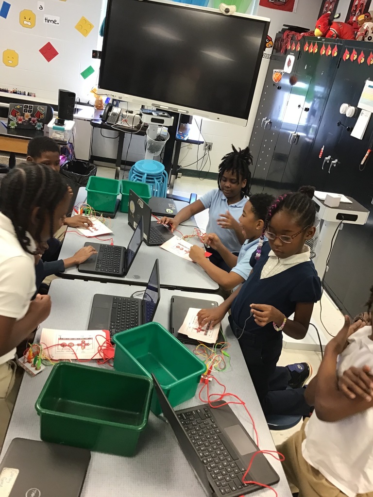 3rd graders are exploring Makey Makeys in STEM this week!