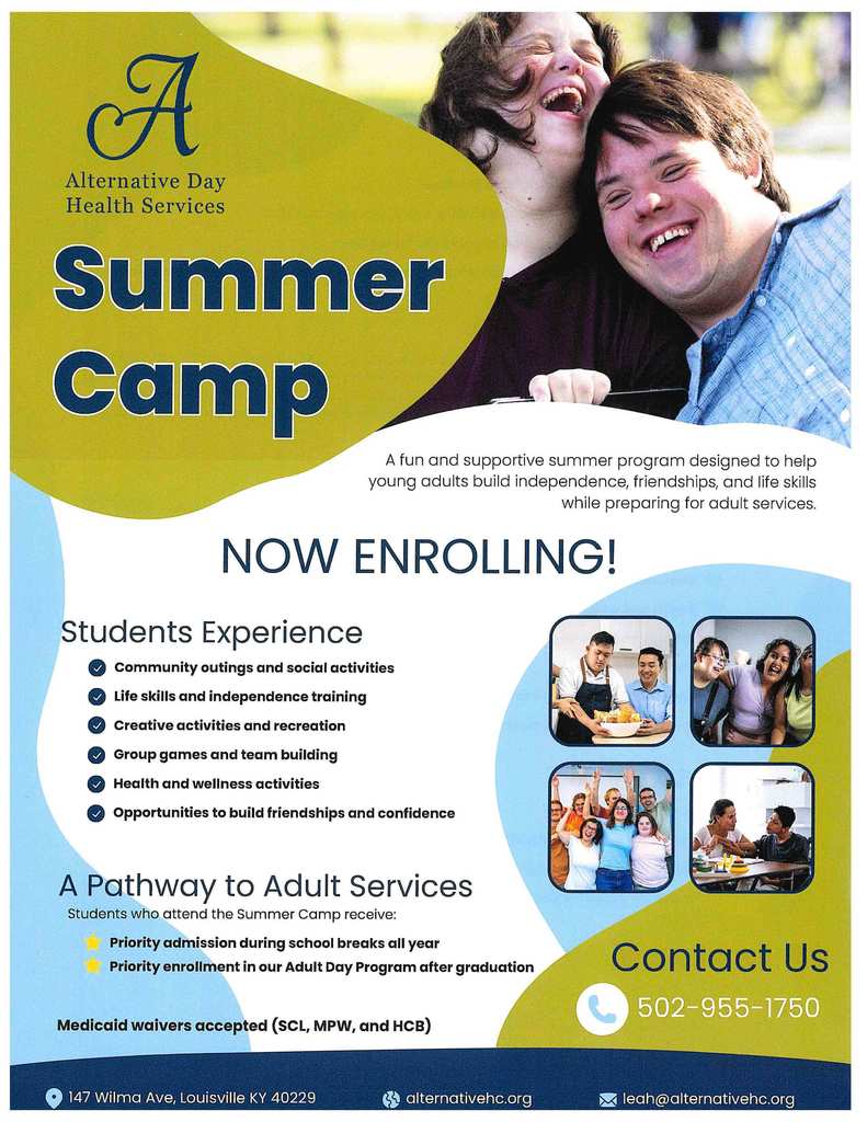 Flyer for summer camp program