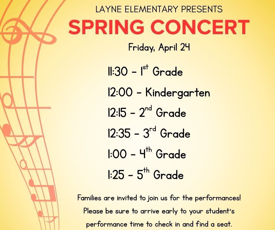 Spring Concert Flyer