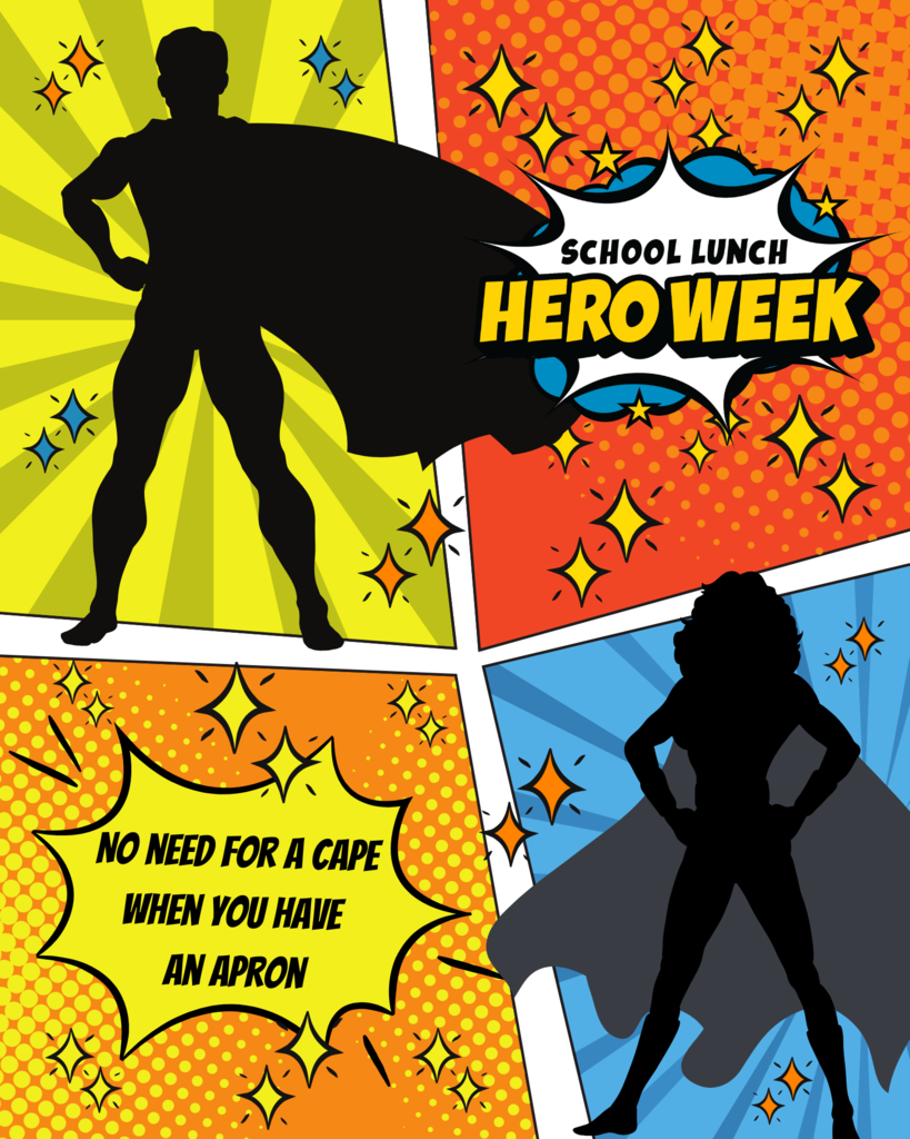 School lunch hero week. No need for a cape when you have an apron.