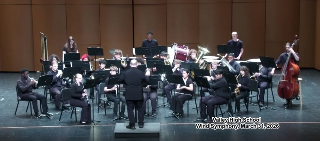 Music students perform.