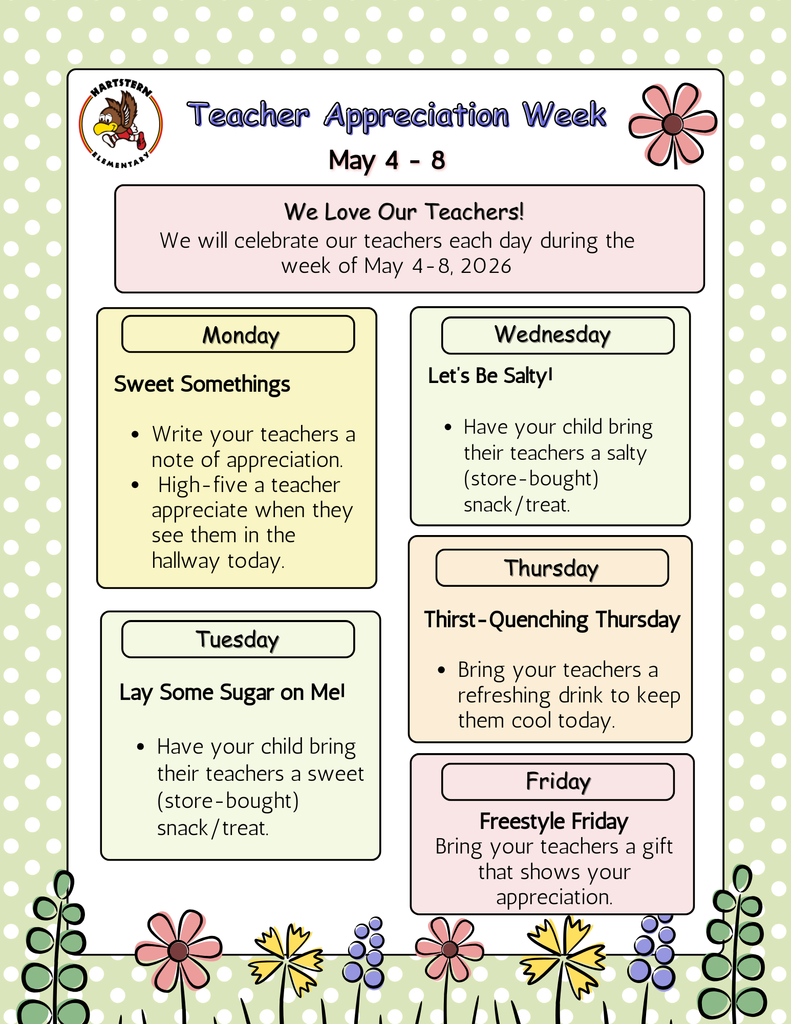 👩🏫👨🏾🏫 Teacher Appreciation Week May 4 - 8