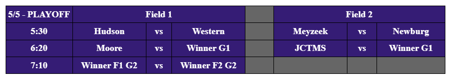 game schedule